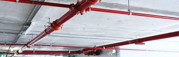 Ceiling pipe network